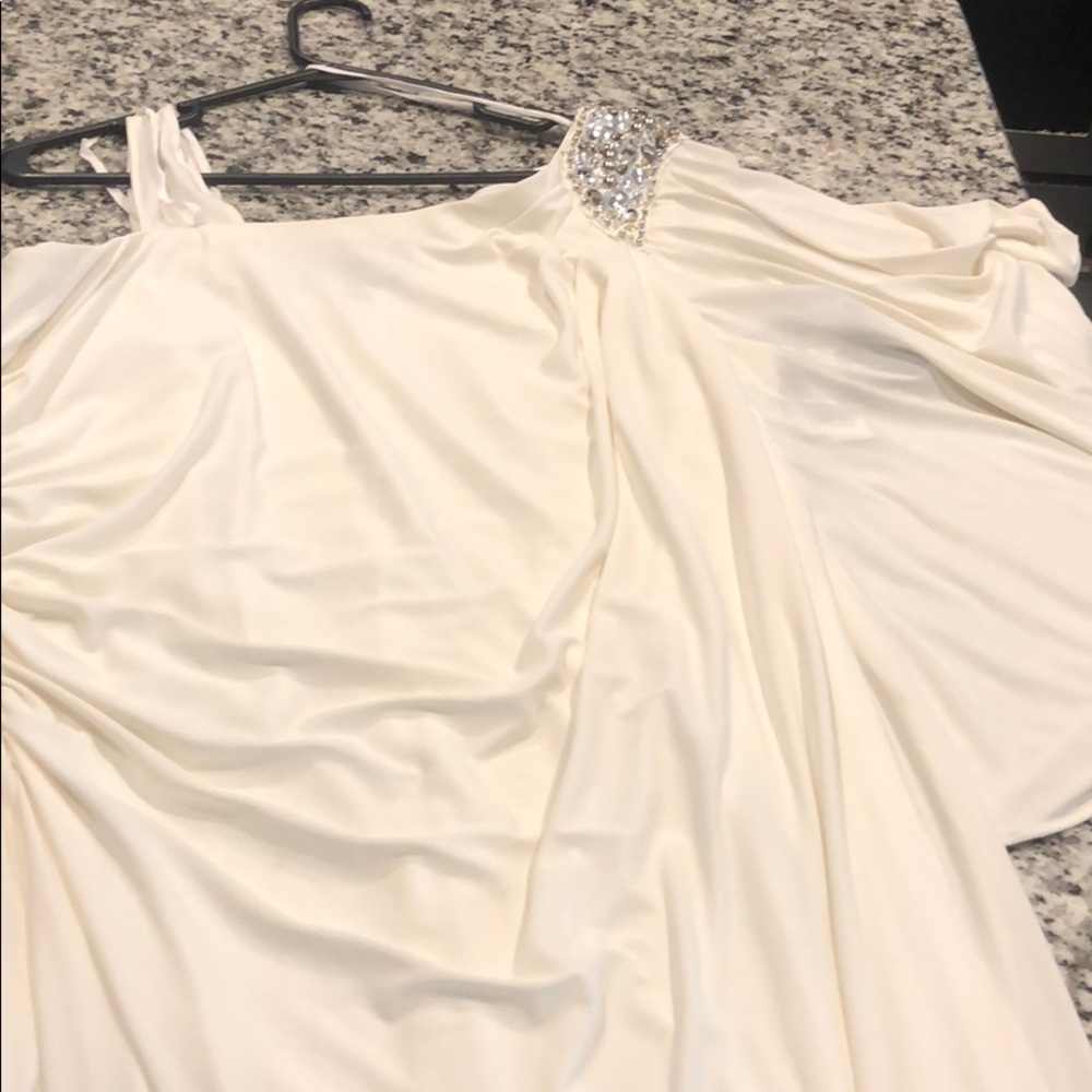 Bling White mini dress/cocktail dress